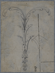 214920 Afbeelding van een bladmotief bij wijze van decoratie in de schouwburg op het Vredenburg te Utrecht.